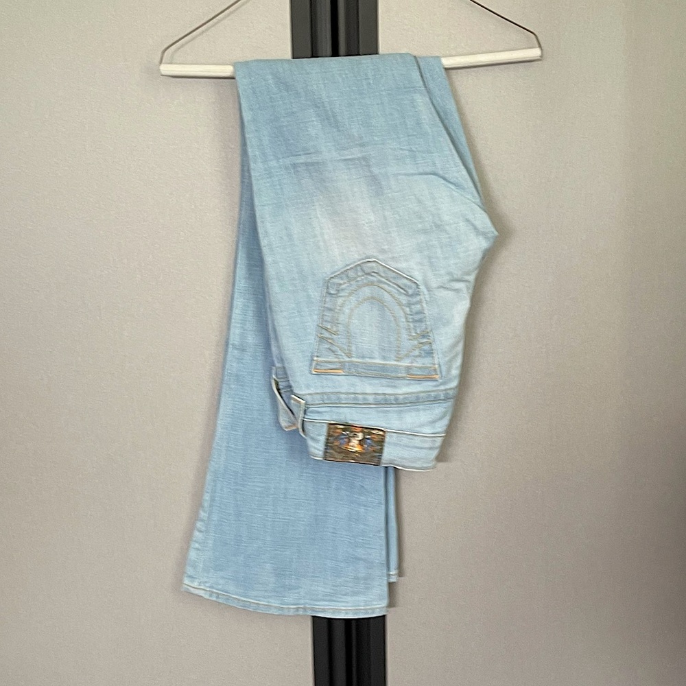 True Religion Light Wash Flare Jean - 25